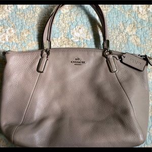 Coach’Kelsey’ Taupe Leather Handbag